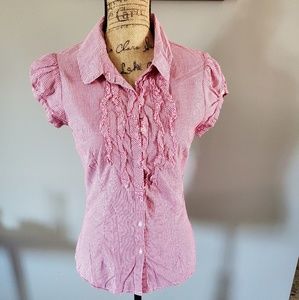 Cute Vanity Pink Blouse size M NWOT